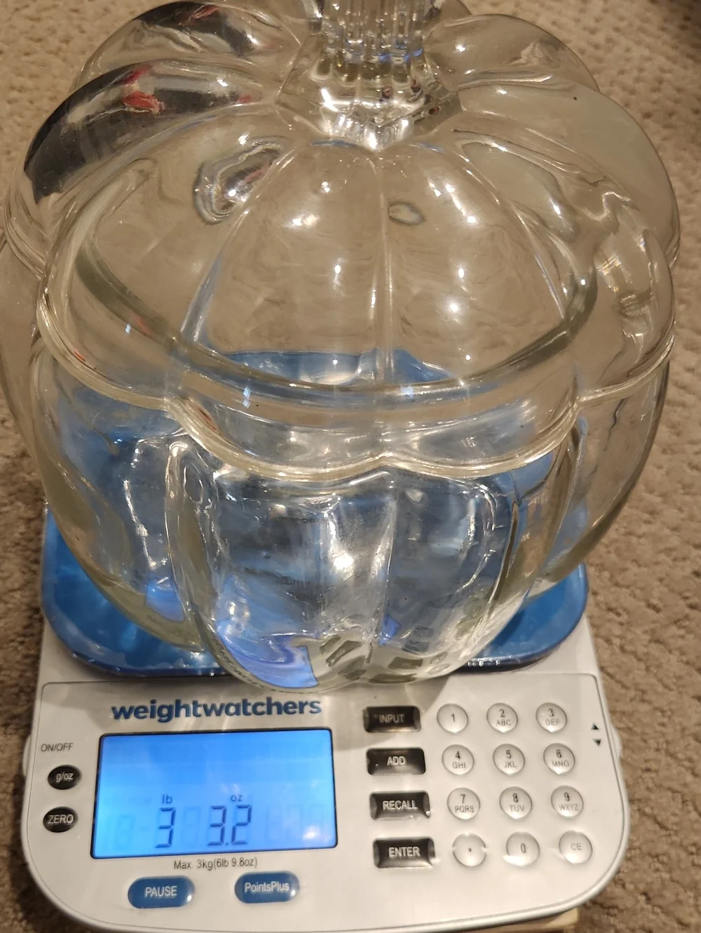 Clear Glass Pumpkin Candy Jar - Home Accents